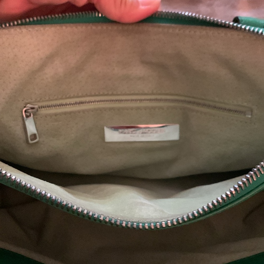 Vintage Marc Jacob’s Kelly green leather satchel. Size ~14x9 - Picture 5 of 13
